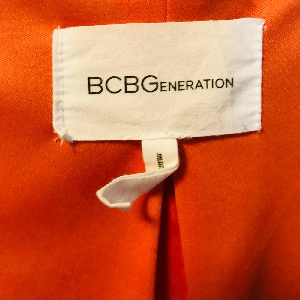 Bcbgeneration Burnt Orange Swing Jacket With Tier… - image 4